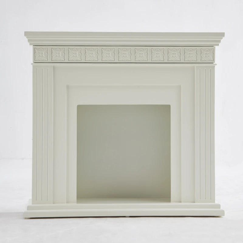 

XL French Style Mid-Ancient Simulation Fireplace Entrance Cabinet Curio Cabinet American Household Side Cabinet