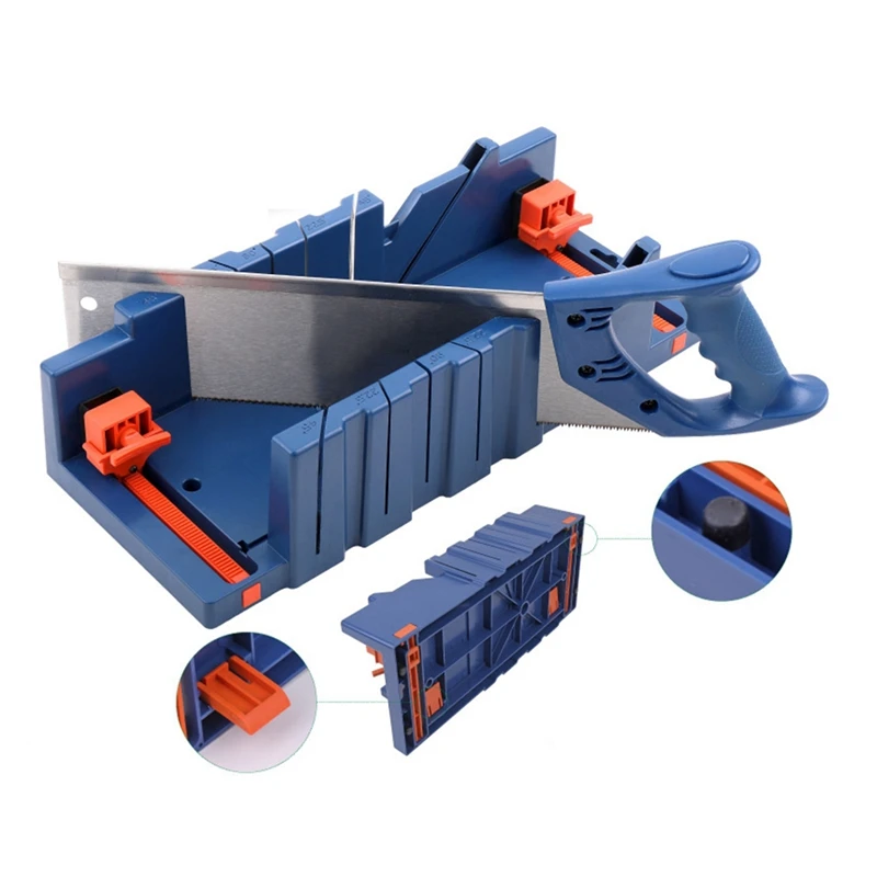 Miter Saw Cabinets Wood Cutting Clamping Miter Saw Box Wood Gypsum Oblique Angle Cutting Tool Easy Install S