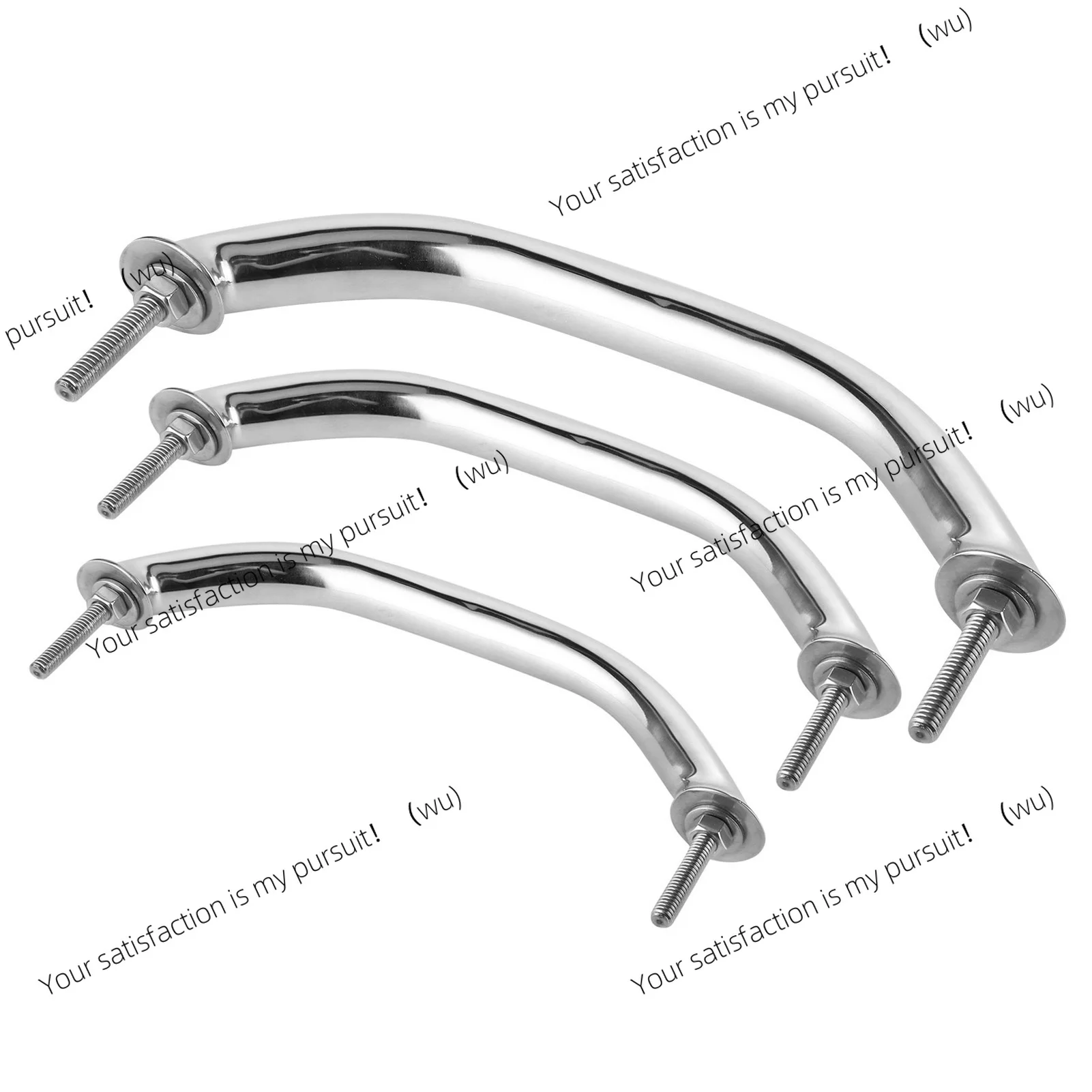 Marine handrails, door handles, hatch covers Stainless steel oval handrails, boat rail handles