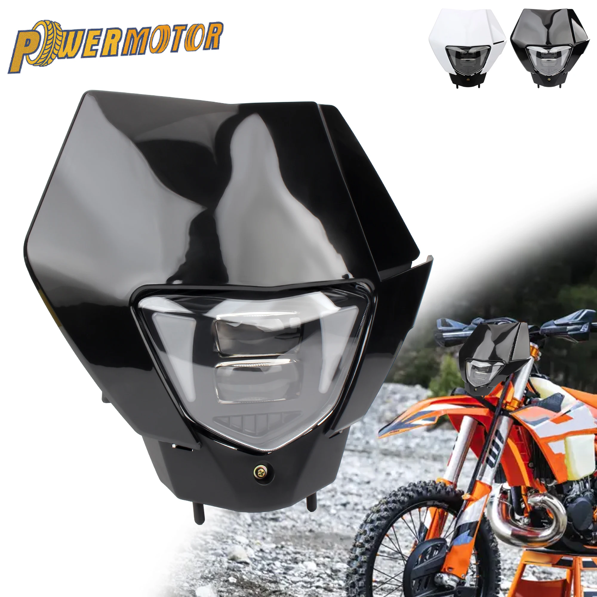 

Motorcycle LED Headlight Assembly Headlamp Fairing For KTM Husqvarna 2014-2023 EXC SX TC TE Dirt Bike Replacement Parts