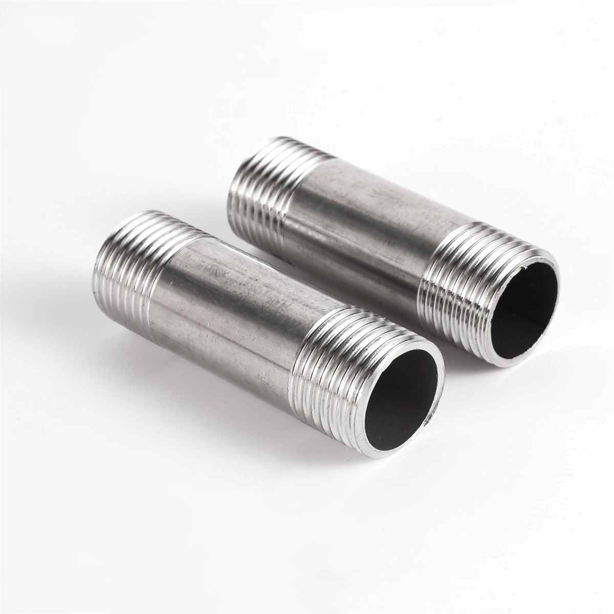 1Pc Edelstahl Doppel Außengewinde Verlängerung Rohr 1/2 "3/4" 1 "Garten Bewässerung Haushalt Dusche Wasser Rohr joint 8 ~ 30cm Lange – Detail 5