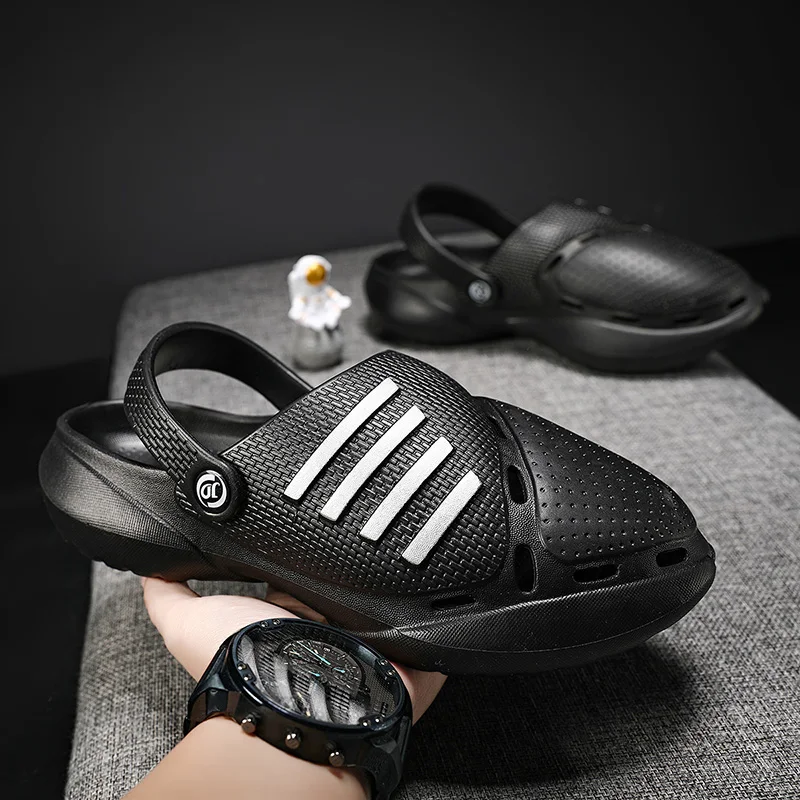 

New Trendy Beach Thick Soled Sandals for Men Fashion Slides EVA Slippers Non Slip Male Shoes Comfort Suitable Outdoor and Indoor