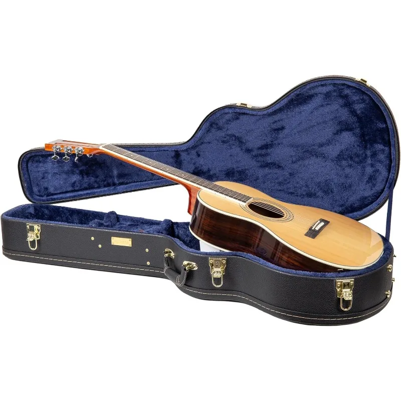 

Crossrock Hard-Shell Wooden Case fits 12-Fret 00 Style Acoustic Guitar-Black (CRW620-0012BK)