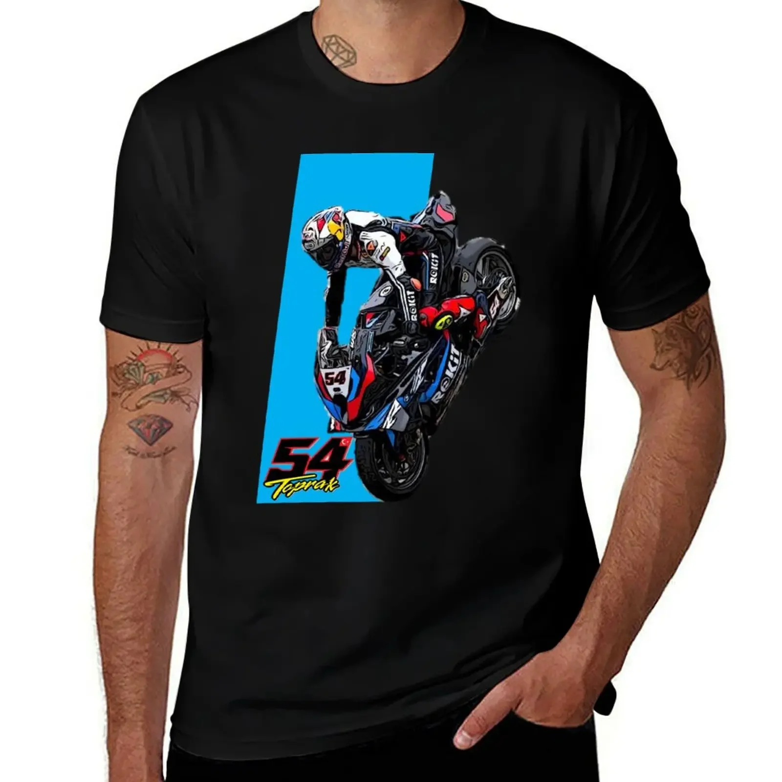 Drawing Toprak Razgatl?o?lu Stoppie Season 24 T-Shirt kawaii clothes customs design your own t shirt men