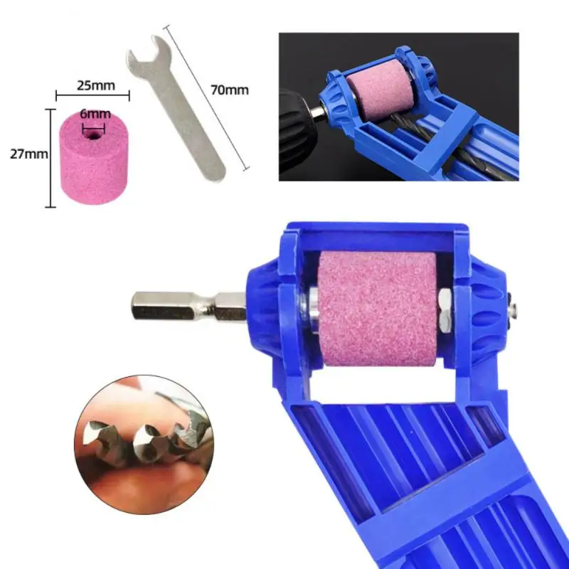 2.0-12.5mm Portable Drill Bit Sharpener 1 Set Corundum Grinding Wheel Bit Tool Twist Drill Bit Sharpening Machine