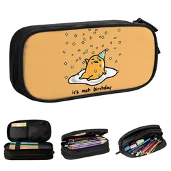 Gudetama The Lazy Egg It's Meh My Birthday Pencil Cases Pencil Box Pen Box for Student Bags Students School Zipper Stationery