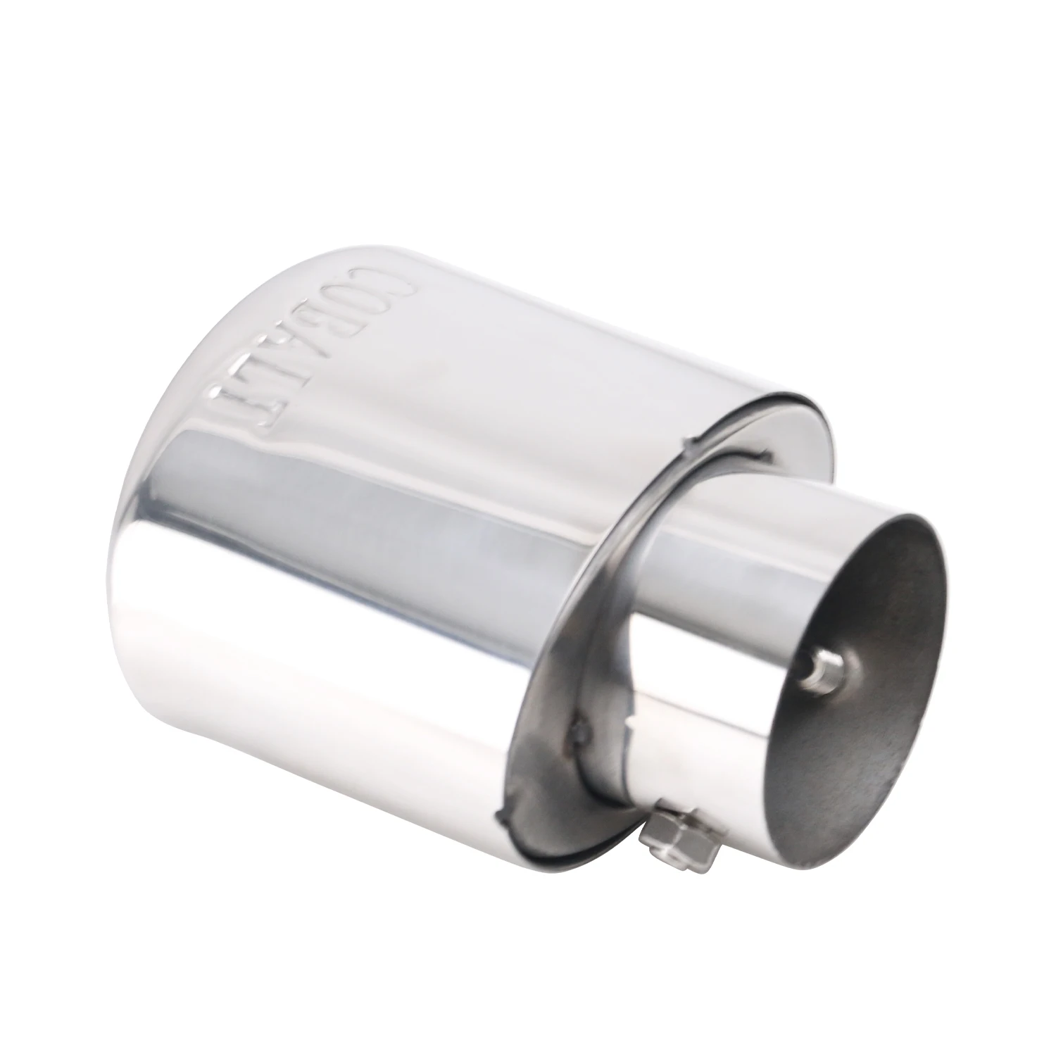 طرف كاتم صوت مستقيم واحد من الفولاذ المقاوم للصدأ نظام عادم عالمي أنبوب نهاية قابل للتعديل ملحقات السيارة