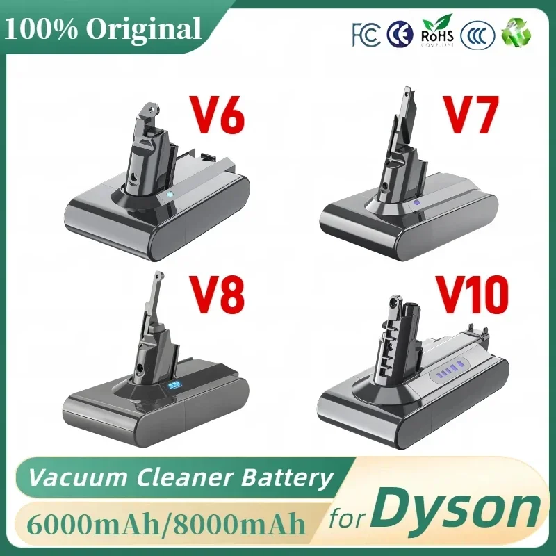 

21,6 В аккумулятор для Dyson V6 V7 V8 V10 серии SV12 DC62 6/8 Ач аккумуляторная батарея для пылесоса Dyson запасные батареи