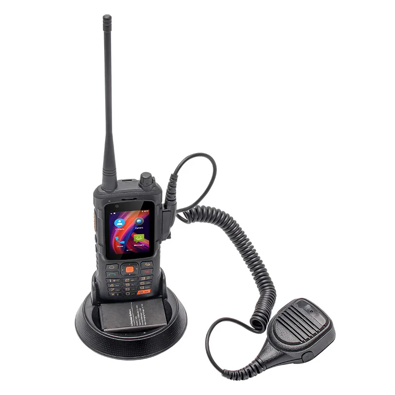 100km Handheld Android Dual Modes Analog / DMR PTT Walkie Talkie IP65 Waterproof Two Way Radio