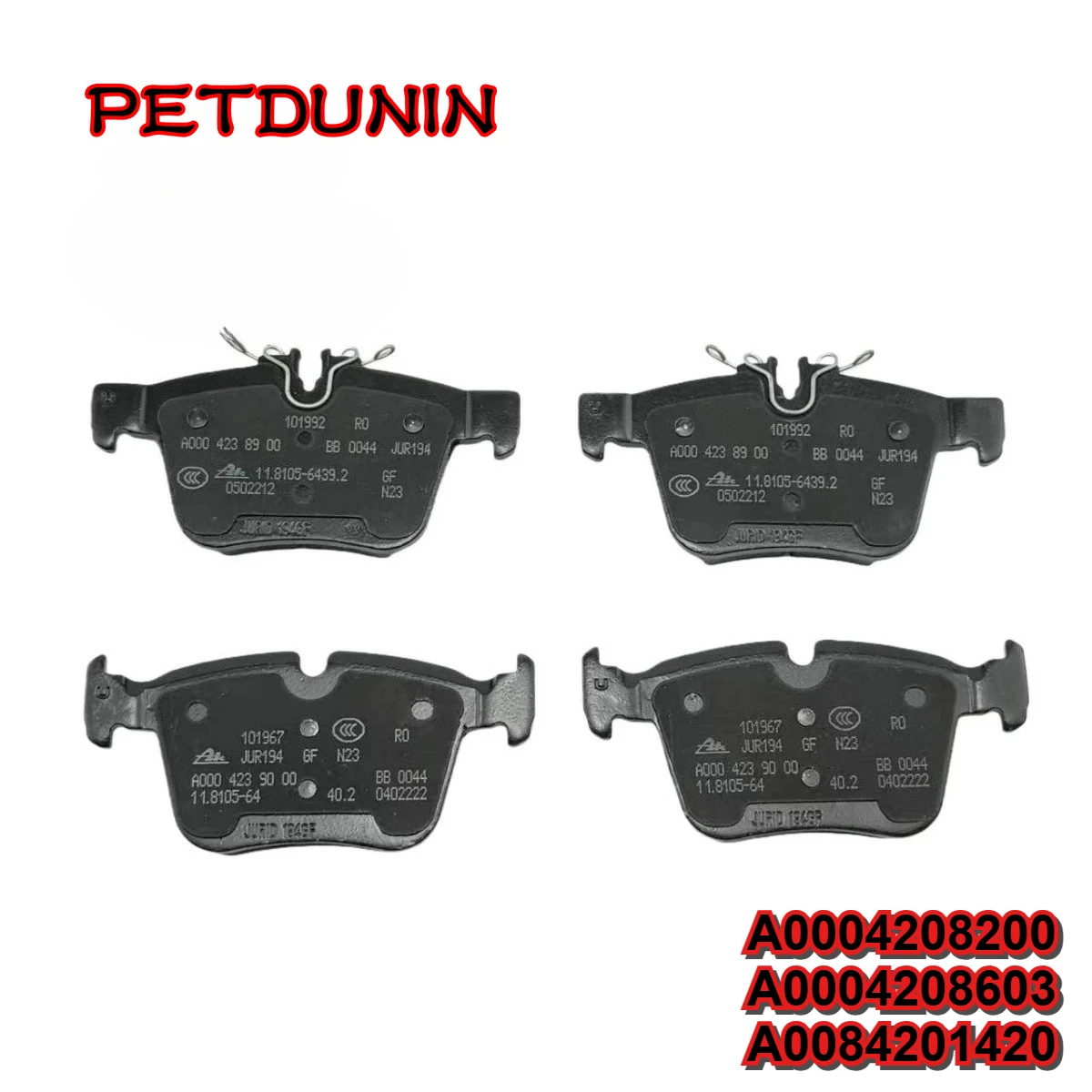 

A0004208200 A0004208603 A0084201420 TS Фрикционные колодки дискового тормоза для Mercedes-Benz C300/200/180 4MATIC Mercedes-AMG C43 4MATIC