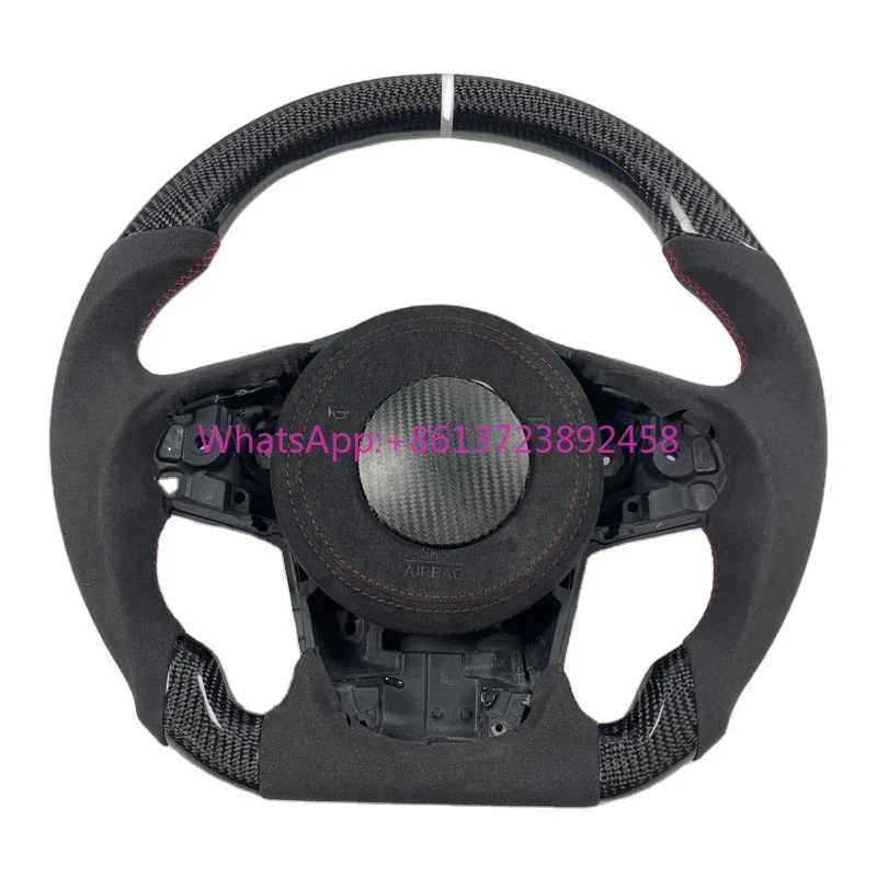 

Steering Wheels Customized Carbon Fiber LED Shift Lights Display Steering Wheel Replacement for Toyota GR Supra A90 2020 2022