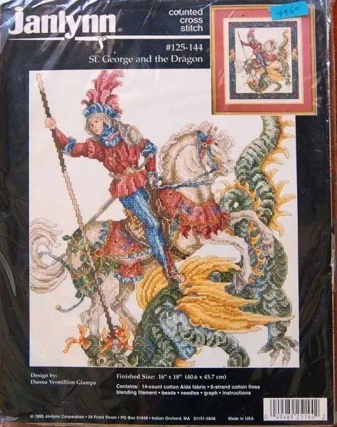 

Набор для вышивки крестом для гостиной, персонаж рыцарь, европейский стиль, 125-144, 45-51