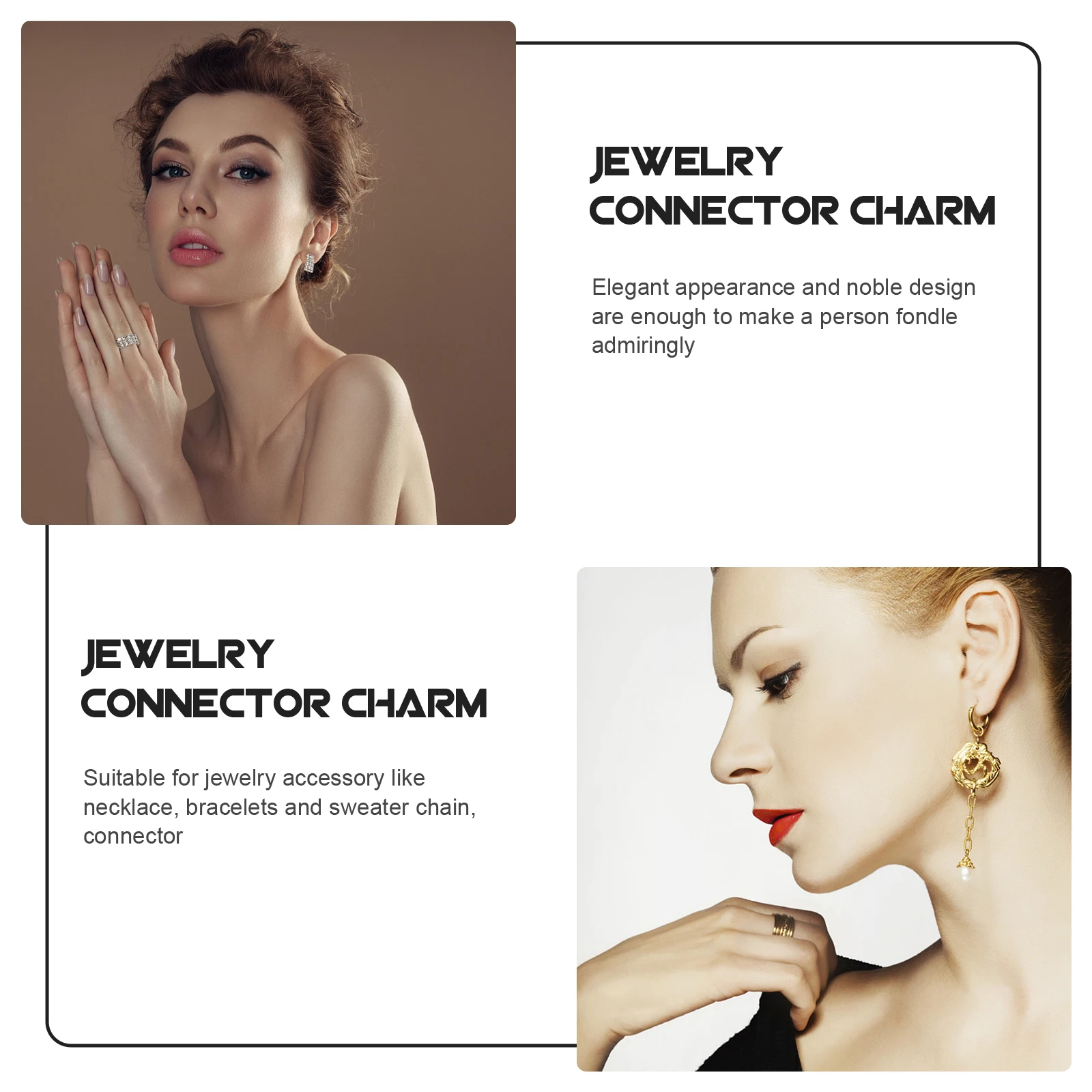 

10 Pcs Copper Bracelet High Quality Durable Smooth Surface Jewelry Connector Charms DIY Material Necklace Bracelets Sweater