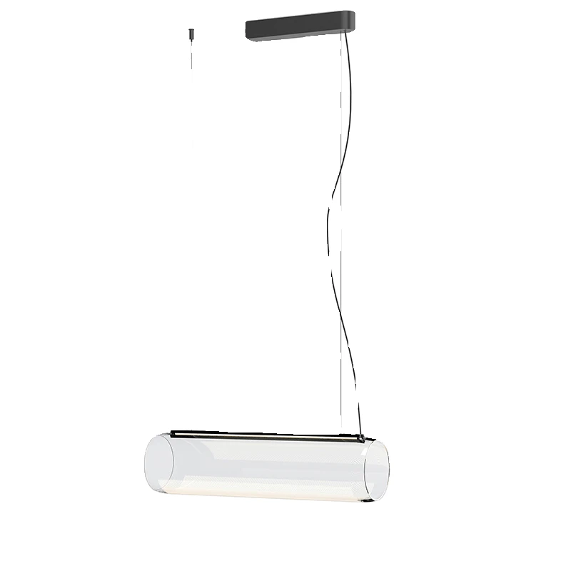 

Люстра для итальянского ресторана, креативный минималистский остров, гостиная, длинная стеклянная лампа