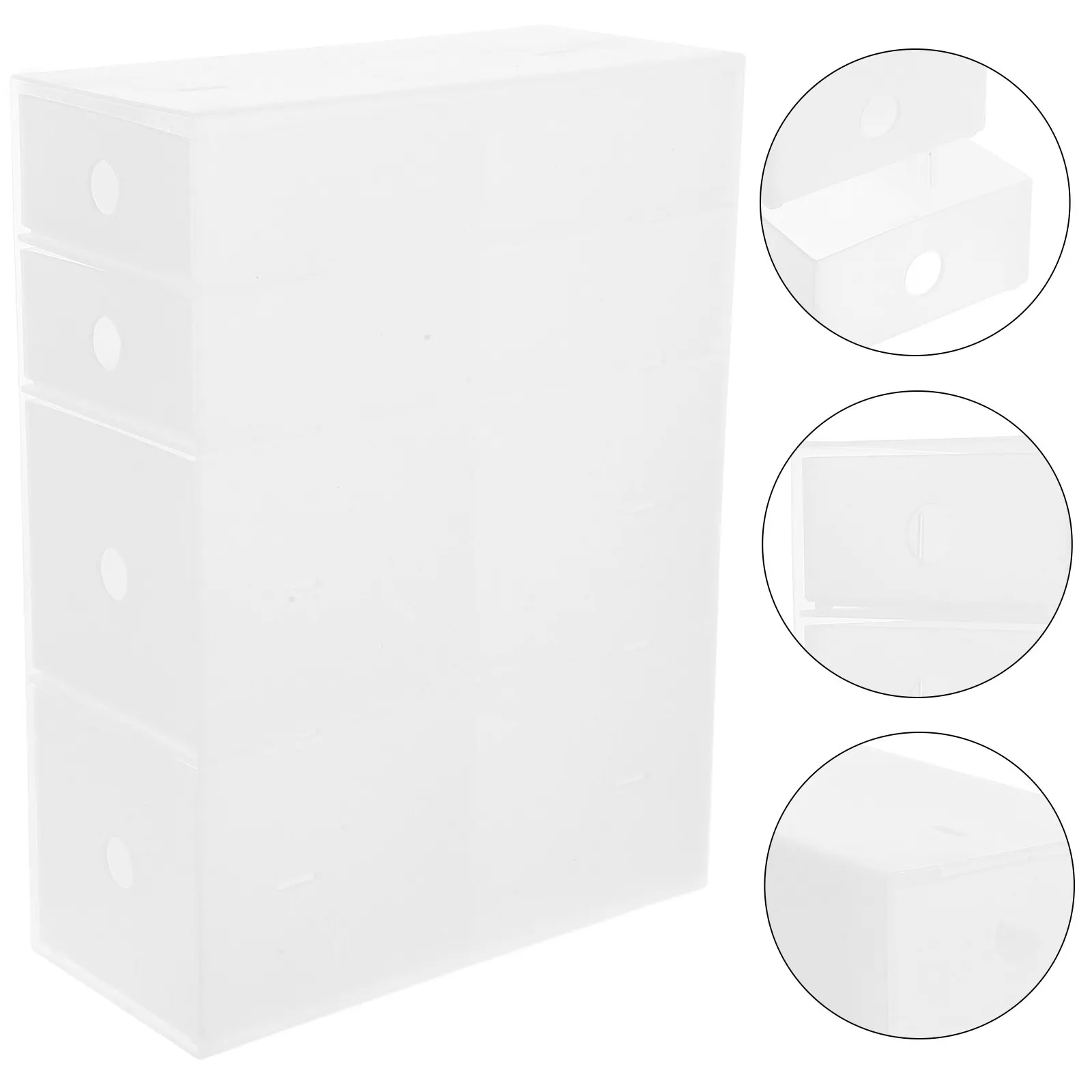 

Multi-Layer Drawer Storage Organizer Desktop Box Small Plastic Drawer Unit Compact Plastic Storage Cabinet for Office Home