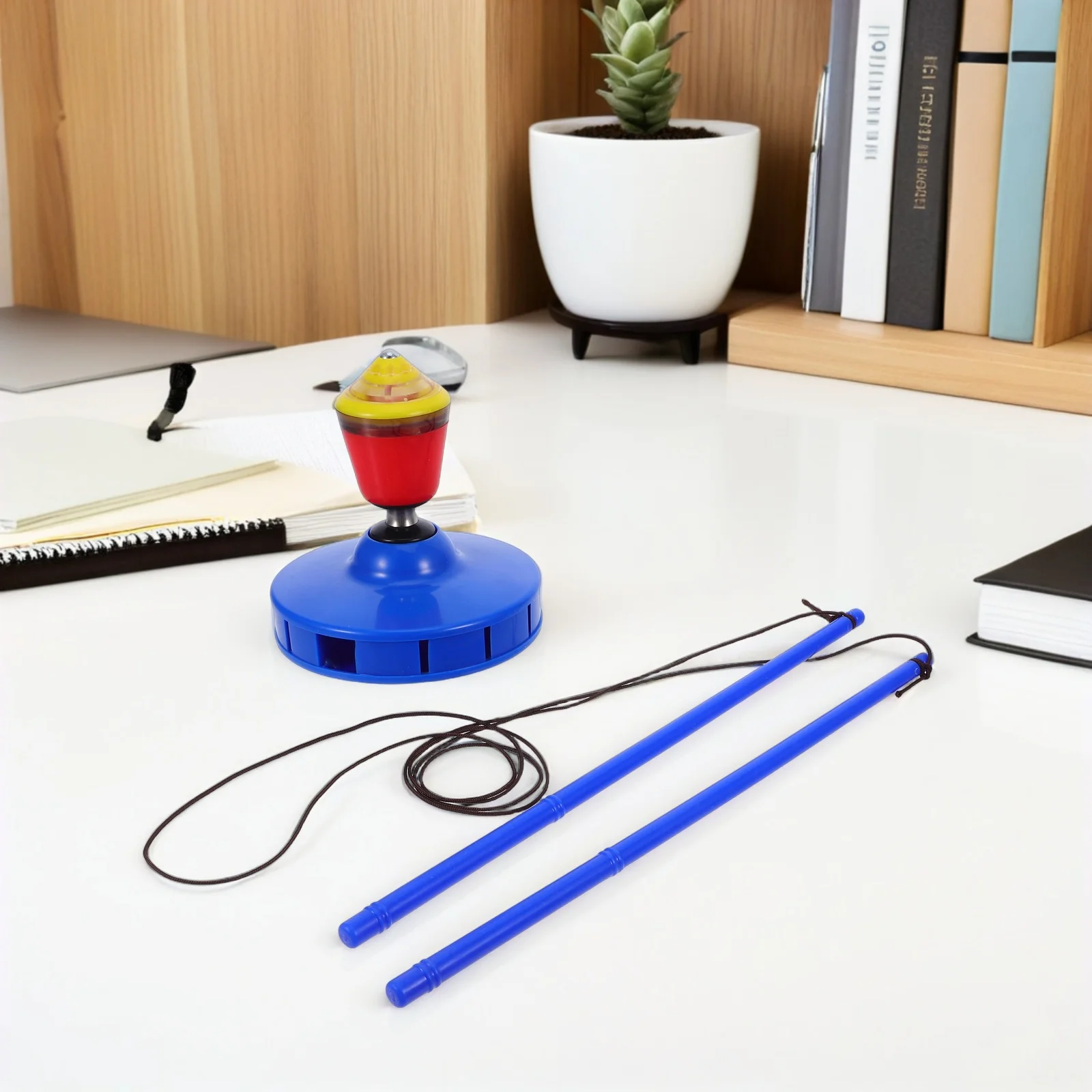 Yoyo Diabolo chino para niños, de un solo extremo, absorbente de golpes, diversión al aire libre, habilidad de plástico, Spinning Top, malabarismo, truco de Fitness, Yo-Yo