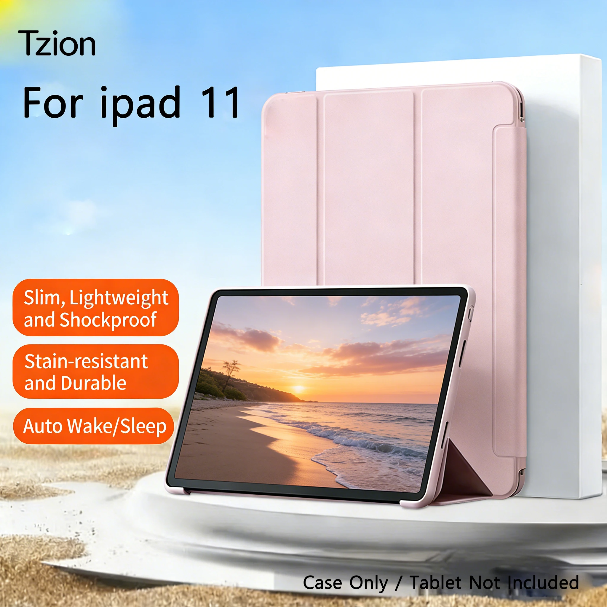for iPad (A16) 11th Generation 11 Inch/10th Generation 10.9 Inch Lightweight & Drop-Resistant, Supports Auto Sleep/Wake Function