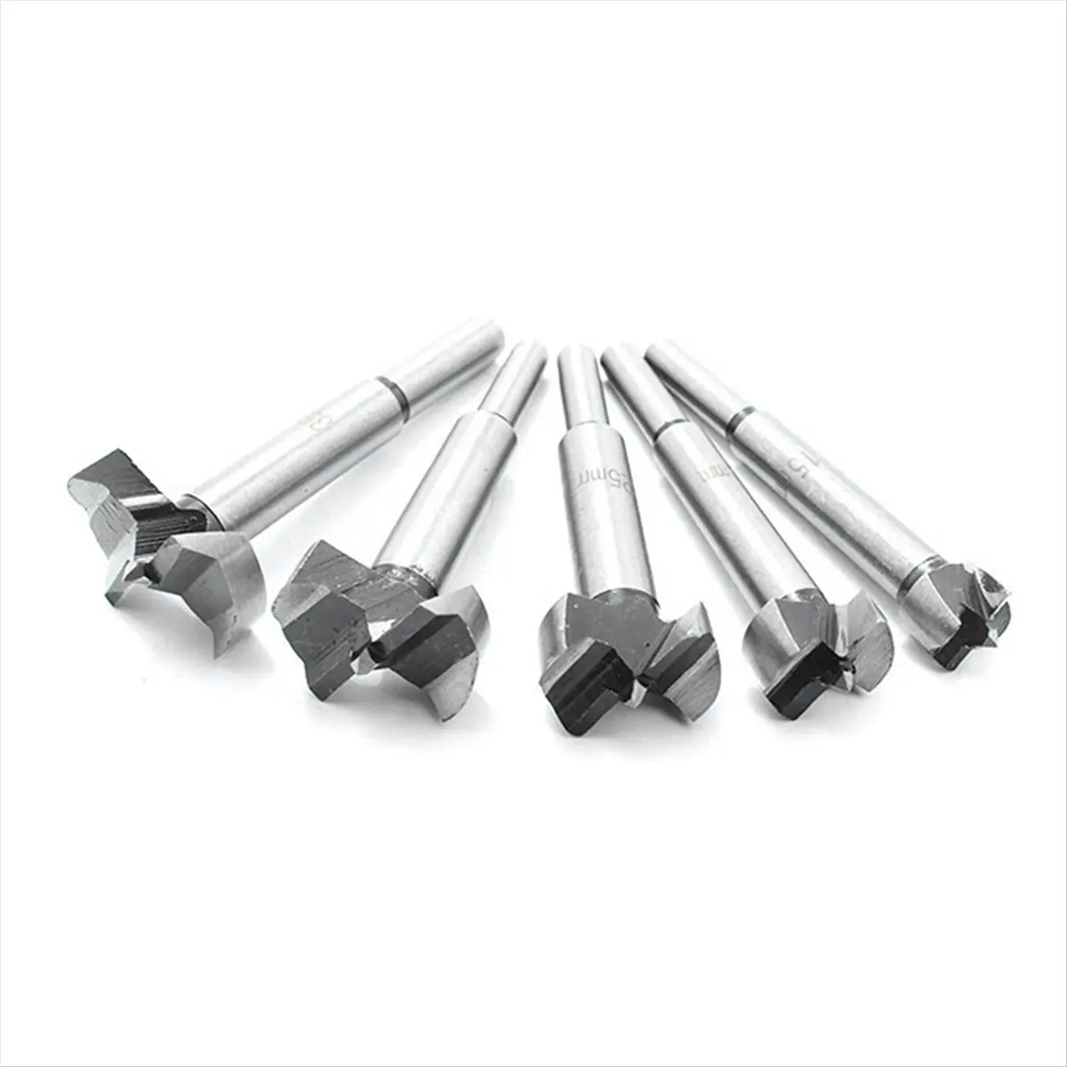 

A58Z 5-Piece Wooden Boxed Flat-Wing Drill Woodworking Drill Set Woodworking Hole Opener Hinge Drilling