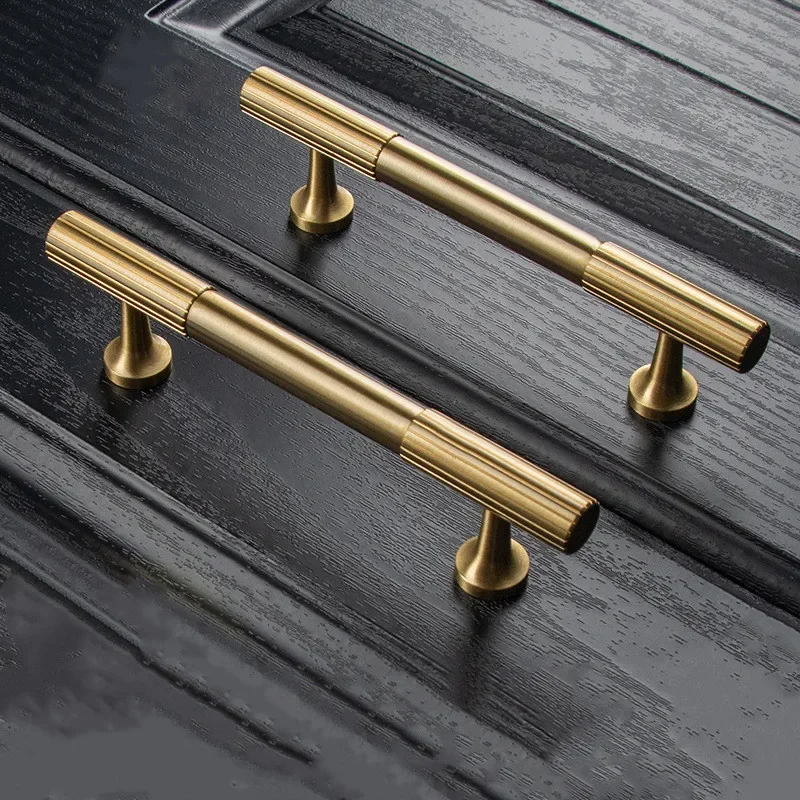 

Brass Furniture Cabinet Wardrobe Handles Home Door Closet Cabinet Pulls Gold Drawer Knobs