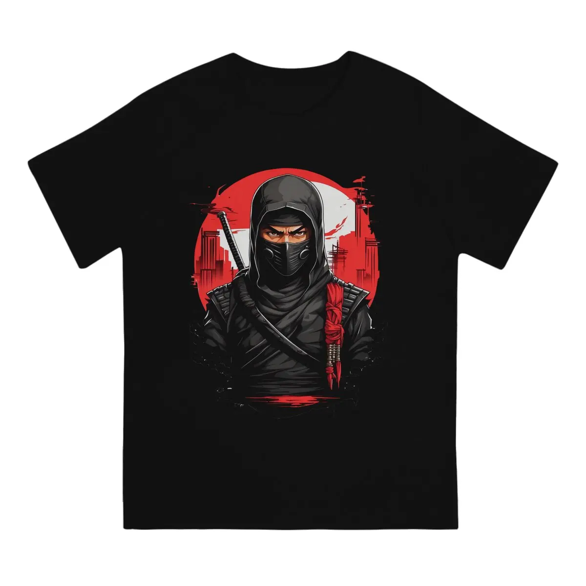 Japanese Ninja Samurai Crewneck TShirts Man Classic Distinctive Homme T Shirt New Trend Tops 6XL