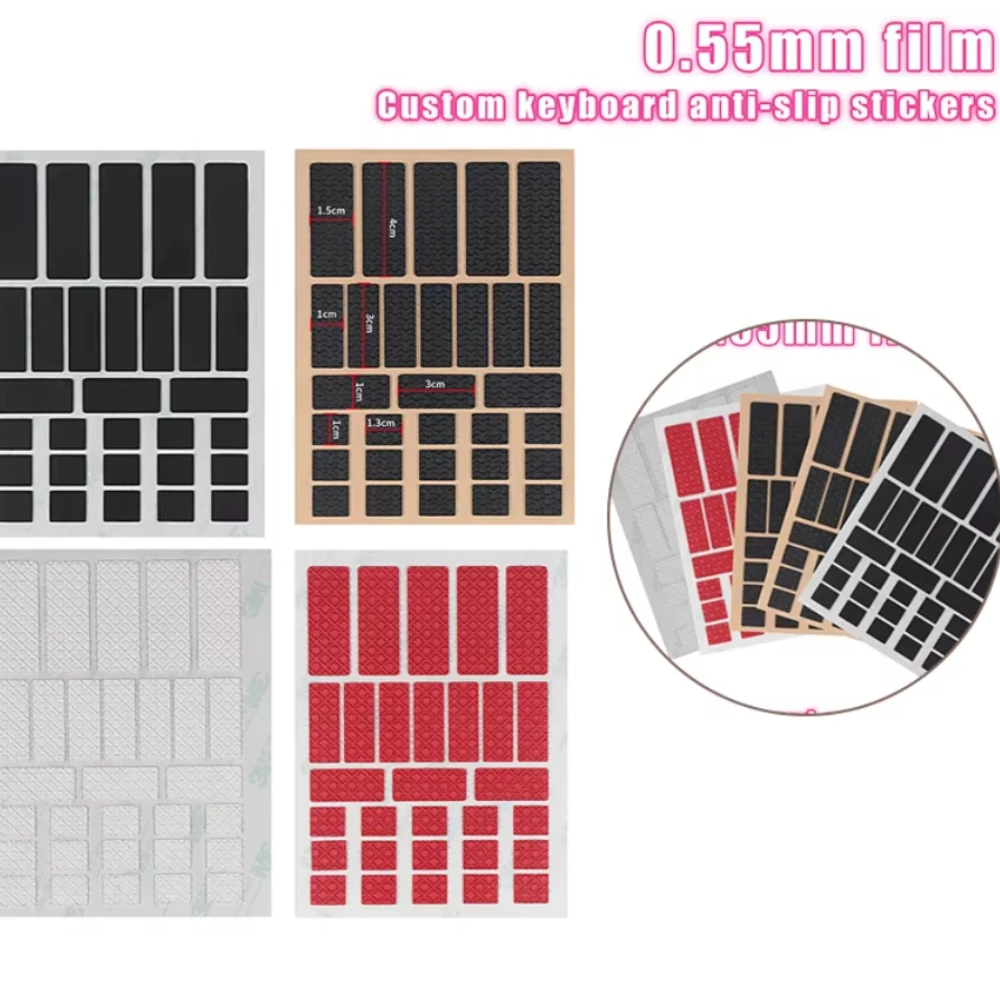 1Pcs DIY Anti-Slip Wear-Resistant Universal Style Mouse Sticker Wireless Gaming Sweat-Proof Mouse Grip Sticker Tape