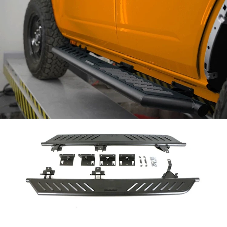 

NEW Off-road 4x4 Accessories 4 Doors Manganese Steel Nerf Bars Side Step Running Board for Ford Bronco