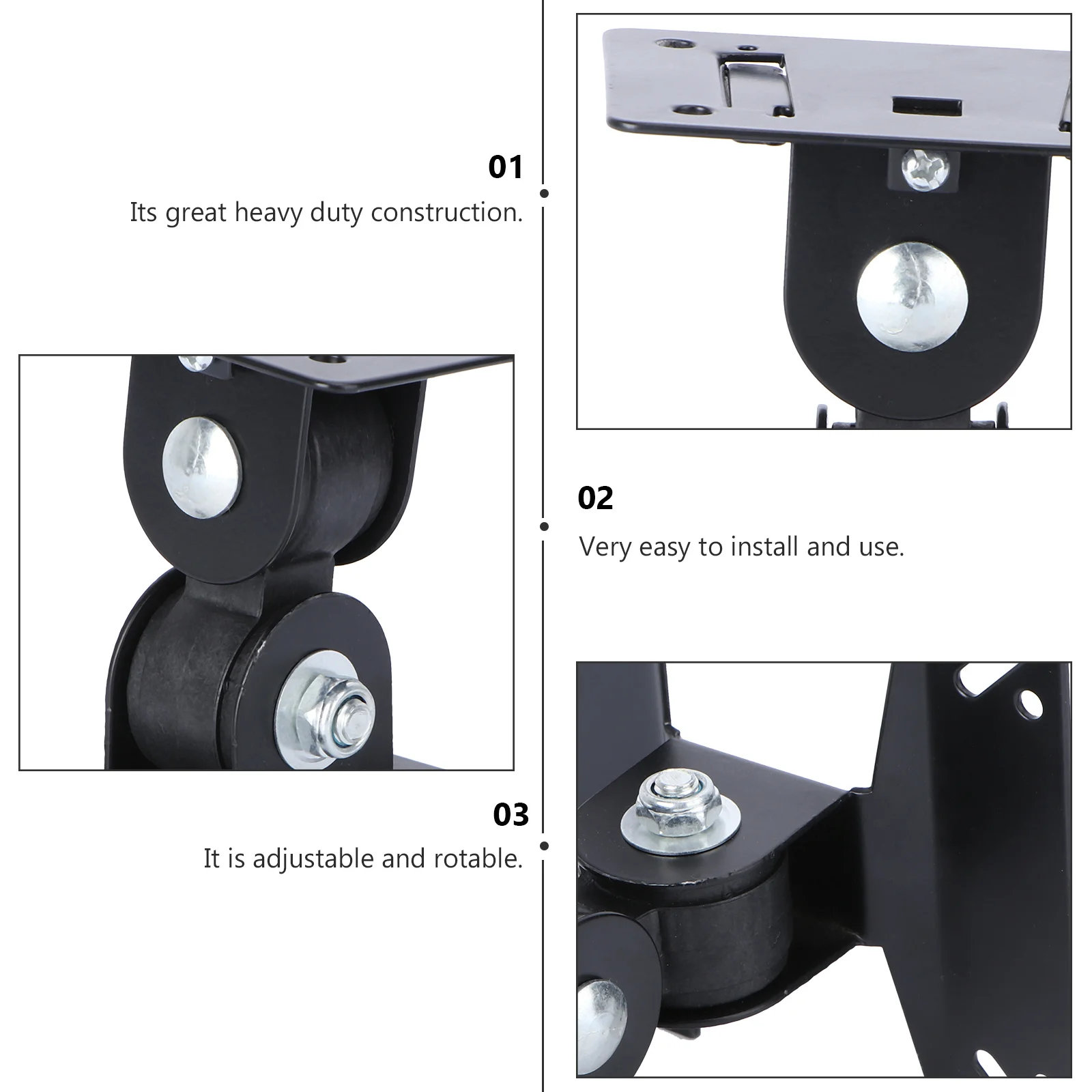 

1Pcs LCD Rotatable Holder Adjustable Angle Display Bracket Heavy Duty Steel Construction Fits 27 Inches Screen