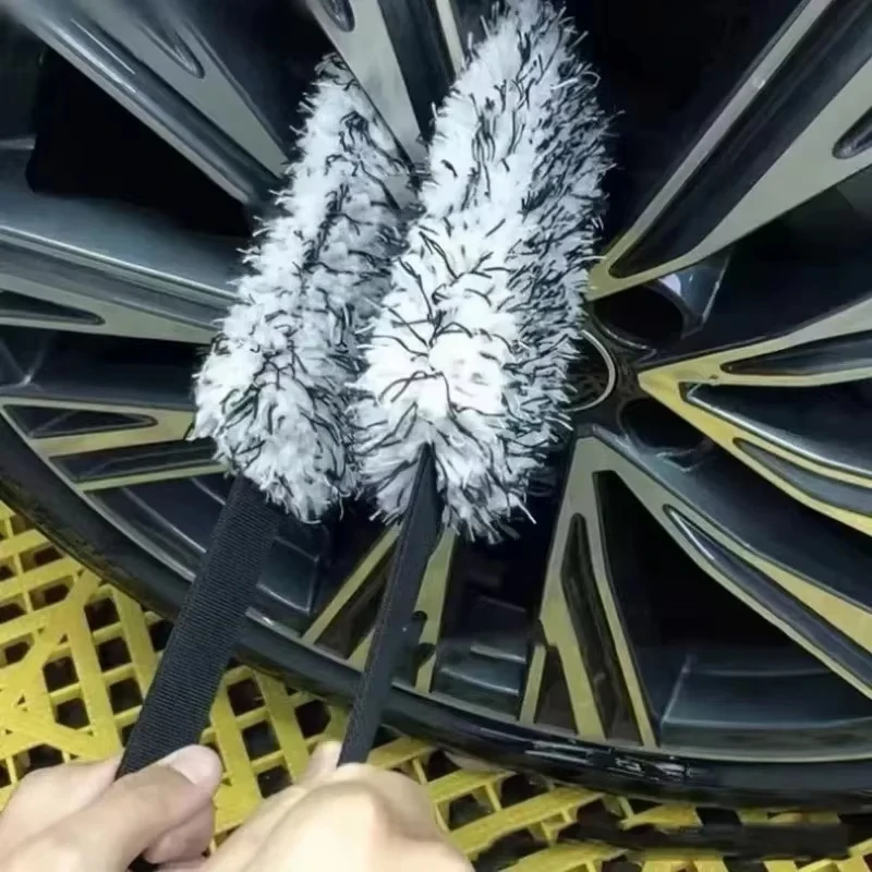 

Многофункциональный инструмент для чистки шин из микрофибры, полоски для чистки тупиков, губка, щетка с натяжным шнуром для очистки мертвой грязи