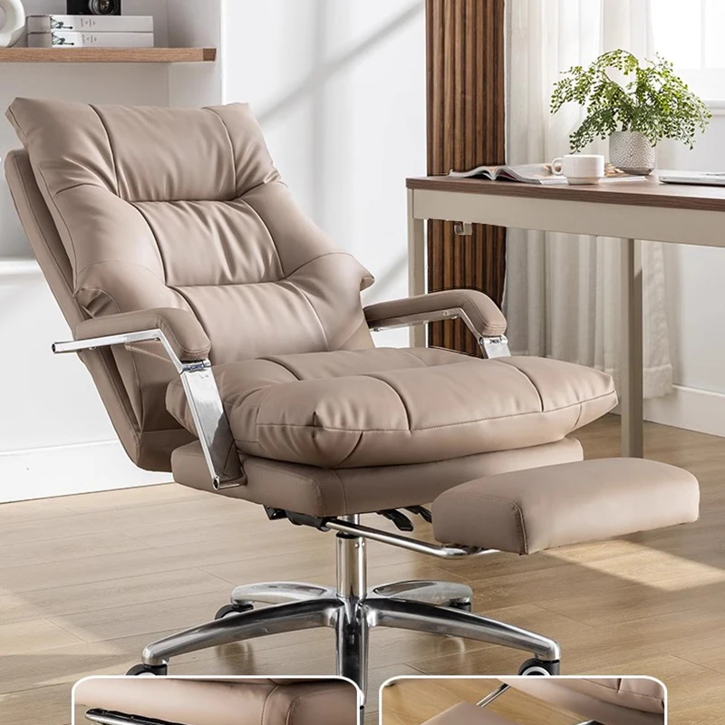 Chaise de Bureau Confortable et Mobile de Style Nordique, Fauteuil de Styliste, d'Ordinateur, de Bureau, de Trône, d'Étude, de Piste, Mobilier de Salon