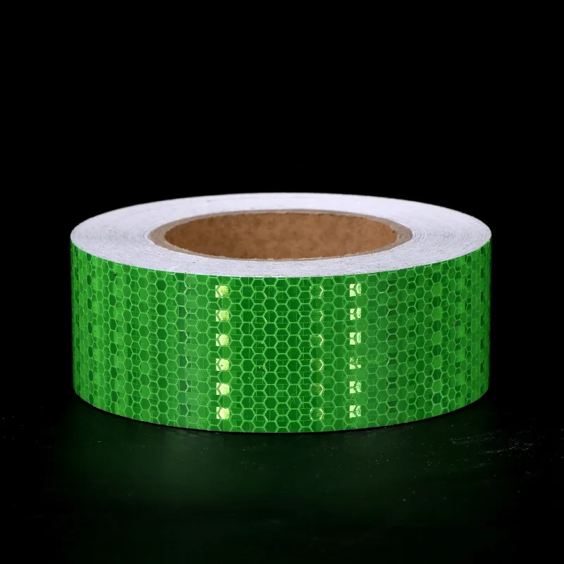 Road Traffic Reflector Sticker Sign Green Reflective Self-adhesive Warning Tape For Bike Truck Car Motorcycle