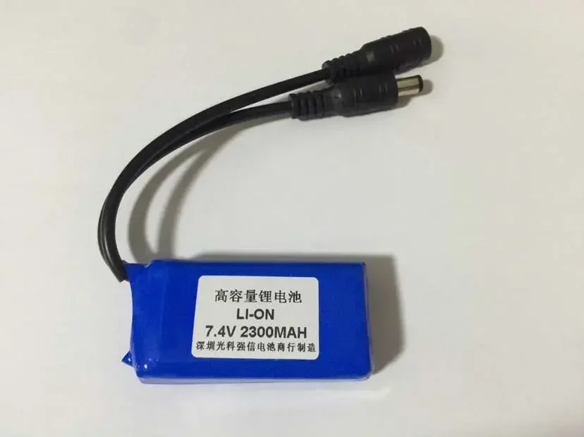 Original authentic lithium battery rechargeable battery 2300MAH 7.4V circuit board equipment, instrument with plug