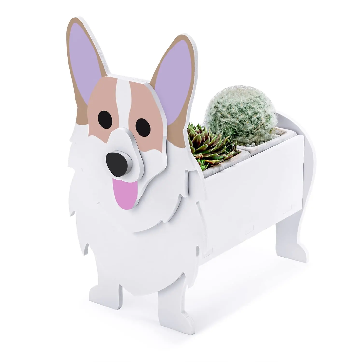 Westie Dog Planter Plant Pot Garden Flower Pot Ornaments Westie Shape Plant Container Holder for Garden Decoration DIY Flowerpot