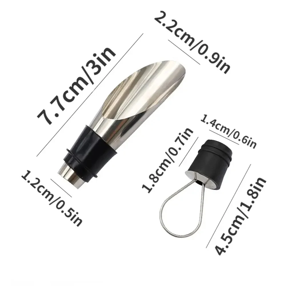 2-in-1 Steel Champagne Sealed Cap Stopperfor Rust-proof Fresh-Keeping Wine Covers Gift for Wine Lovers