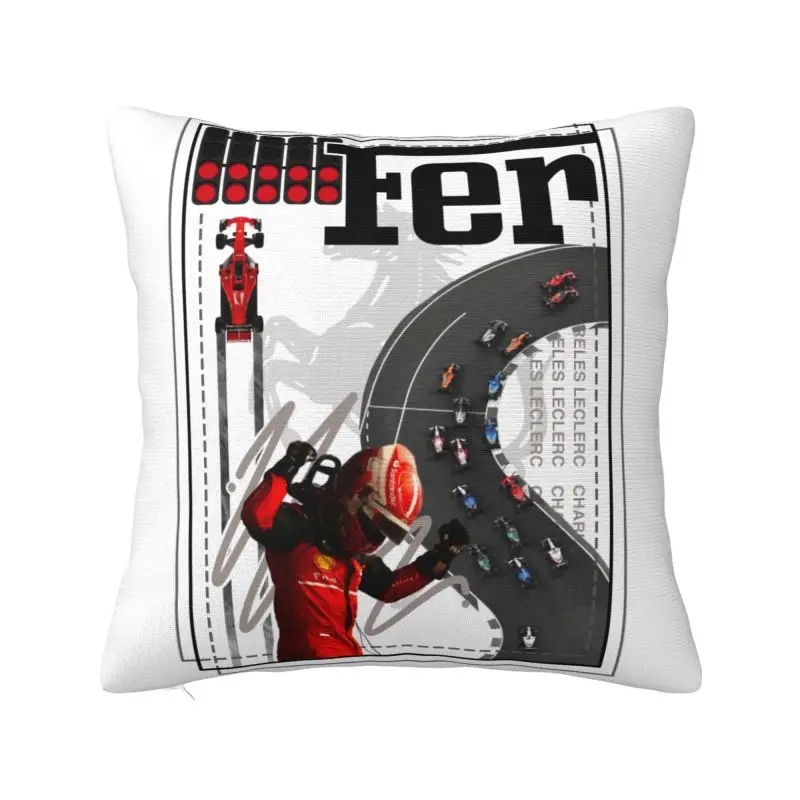 Custom Modern LEC16 Racing Driver Rising Star Sofa Cushion Cover Soft Motorsports Pillow Case