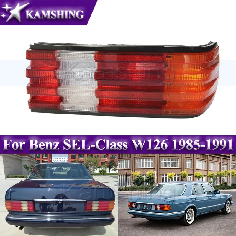 Kamshing Rear Taillight For Benz SEL-Class W126 1985-1991 Taillamp Tail Lamp Backup Light Rear Brake Light Stop Lamp