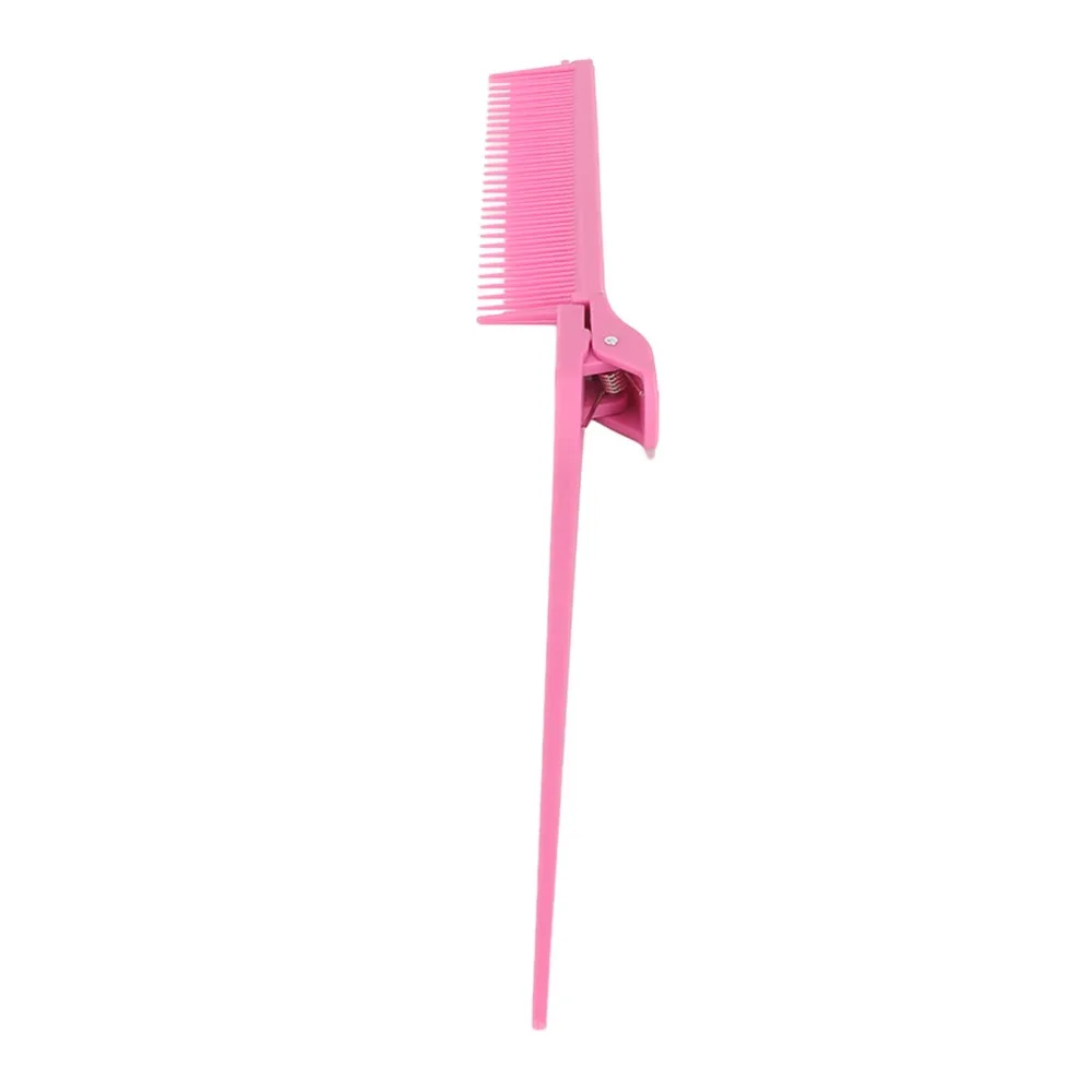 Professional Highlighting Comb Carbon fiber Fine Point Hair Styling Comb Pink Fine Tooth Teasing Comb Everyday Touch Ups