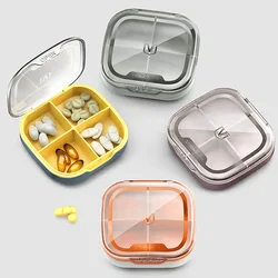 4/6 Grids Pill Storage Box Travel Medicines Storage Box Drug Separation Mini Portable Organizer Container with Seal Ring