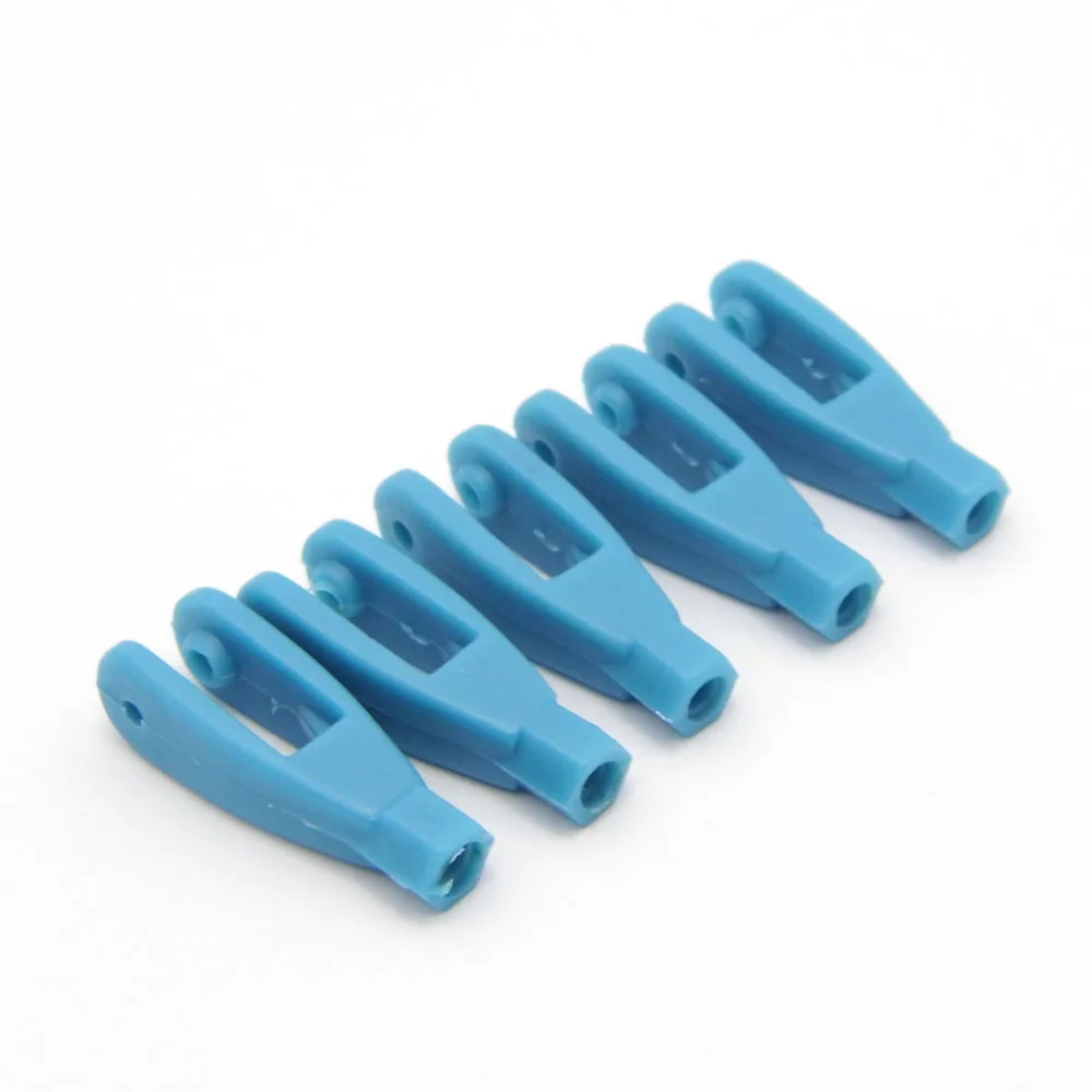 10PCS M2 M2.5 Linkage End Nylon Clevis 2mm 2.5mm Tie Rod End Servo Horn for DIY RC Airplane Fixing Wing KT Model