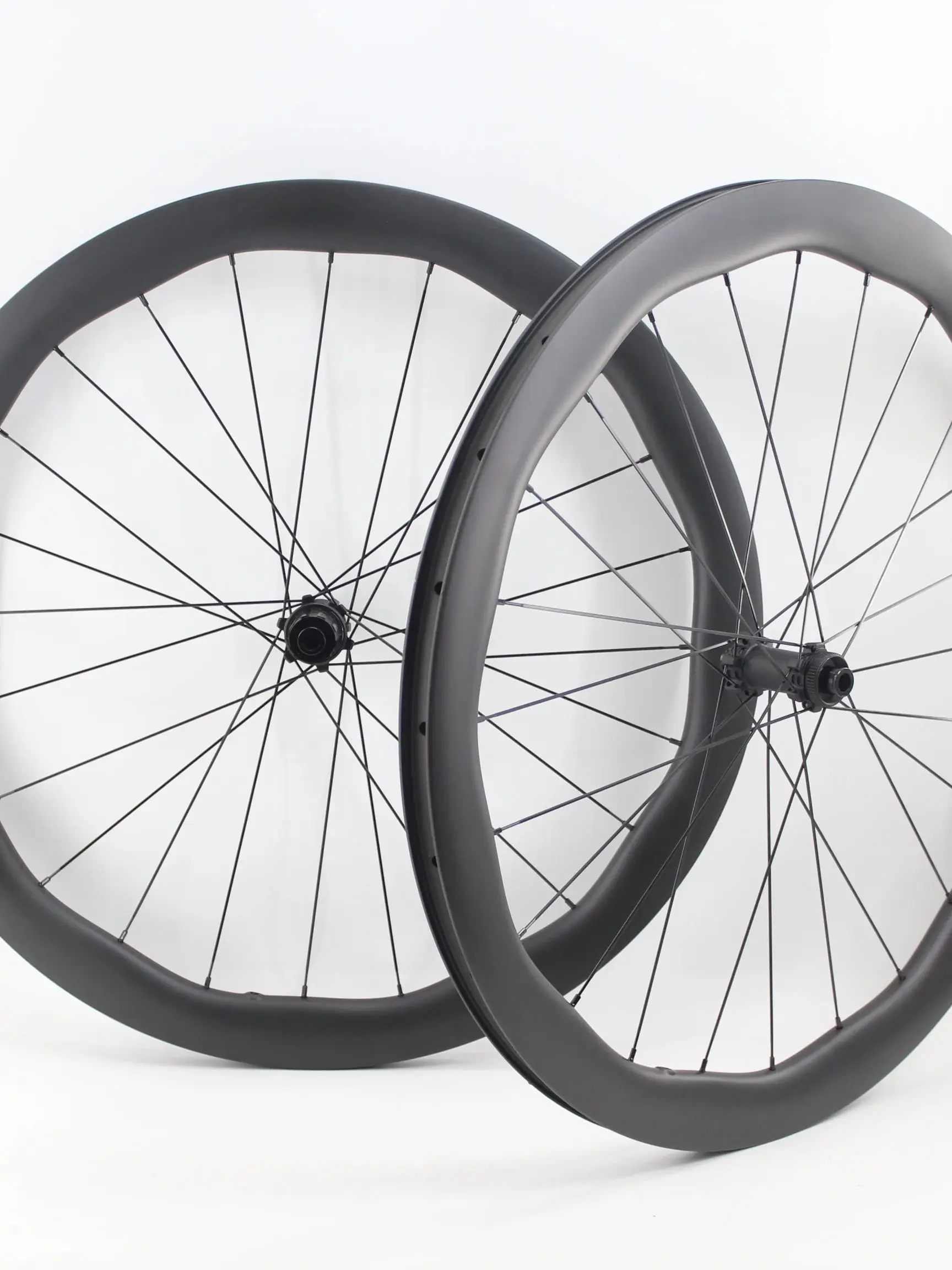 AliExpress NONE 700C Cyclocross Travel Gravel Road Bike Full Carbon Fibre Bicycle Thru Axle Disc brake Wheelset carbon rims 45/50/60/65/75/80mm