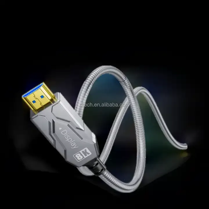 Hot Selling 2.1 Version Gold Plated HDMI-HDMI Video Optical Fiber AOC HDMI Cable 15 Meters