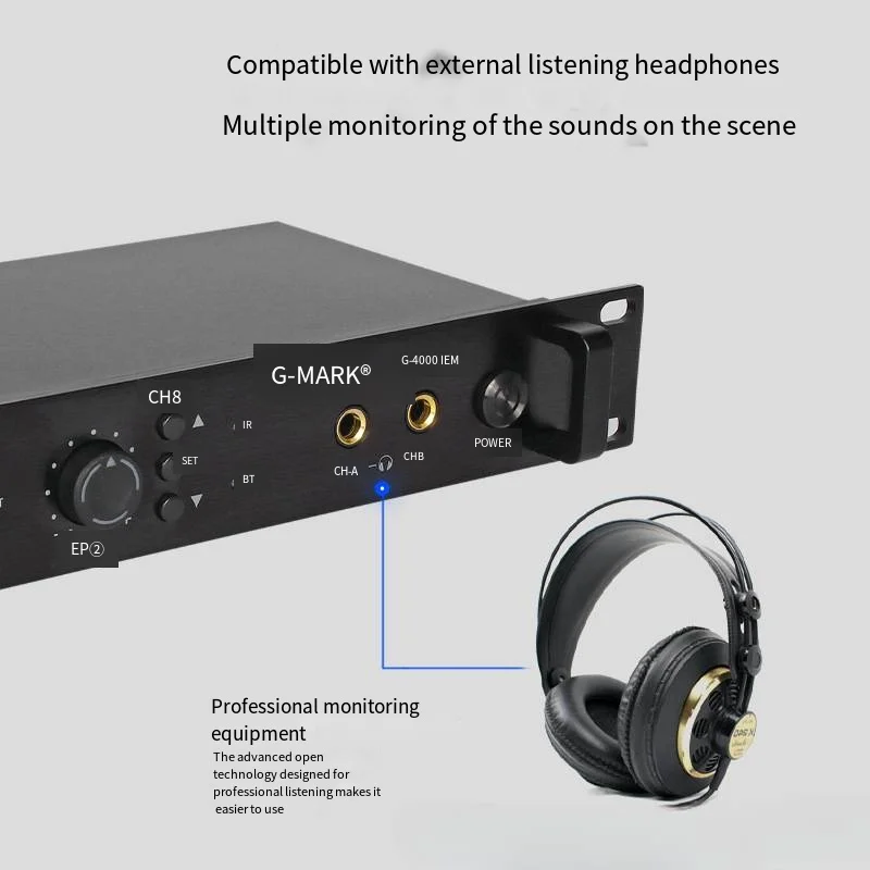 UHF Single Channel In-Ear Stage Monitor Draadloos systeem met meerdere ontvangers voor kleine podiumoptredens audio professioneel