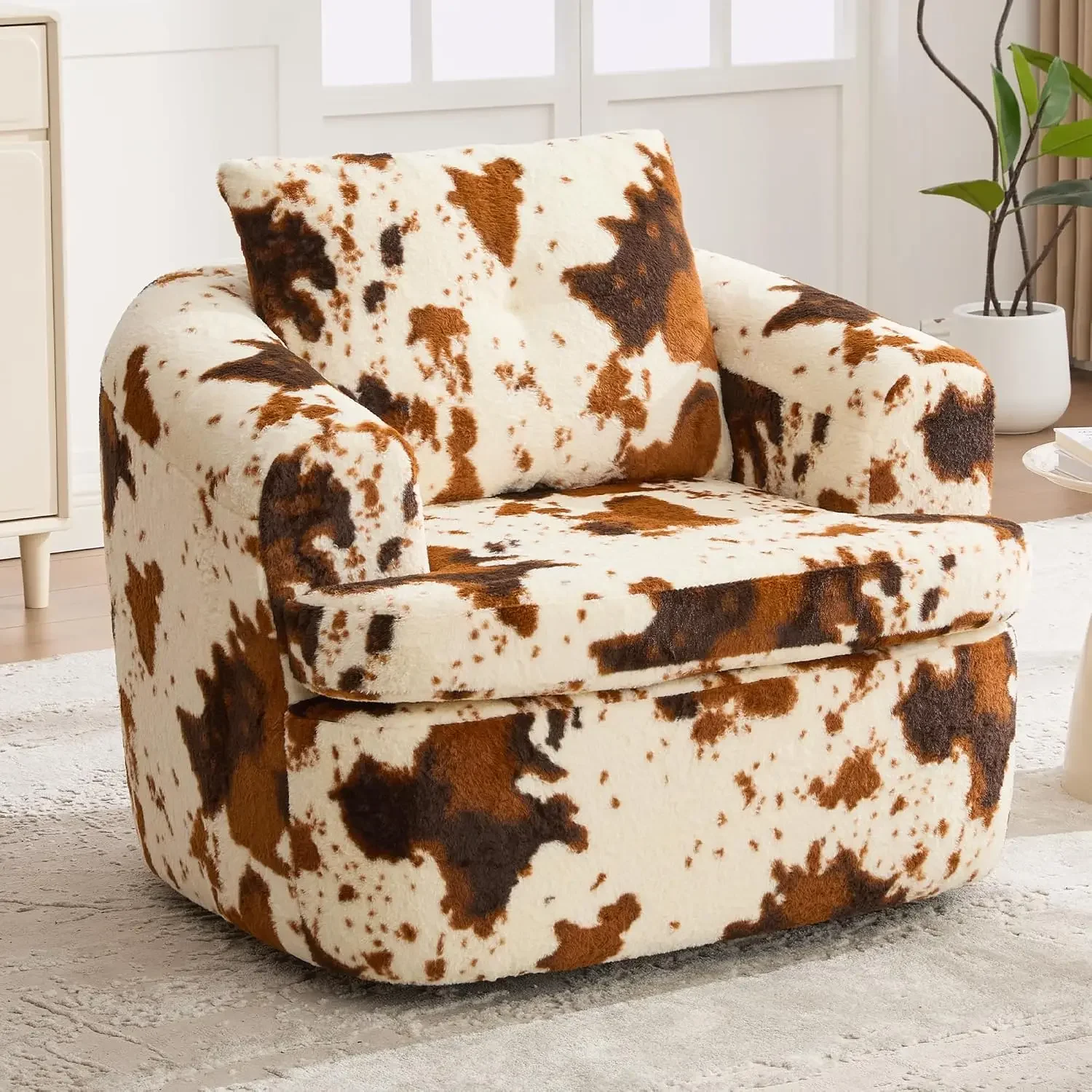 360° Swivel Barrel Accent Chair, 36.6