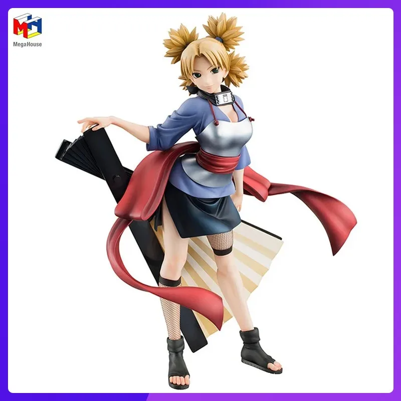 Megahouse-figura de acción de NARUTO Shippuden Temari, modelo de juguete Original, colección de PVC, GALS Series, en Stock