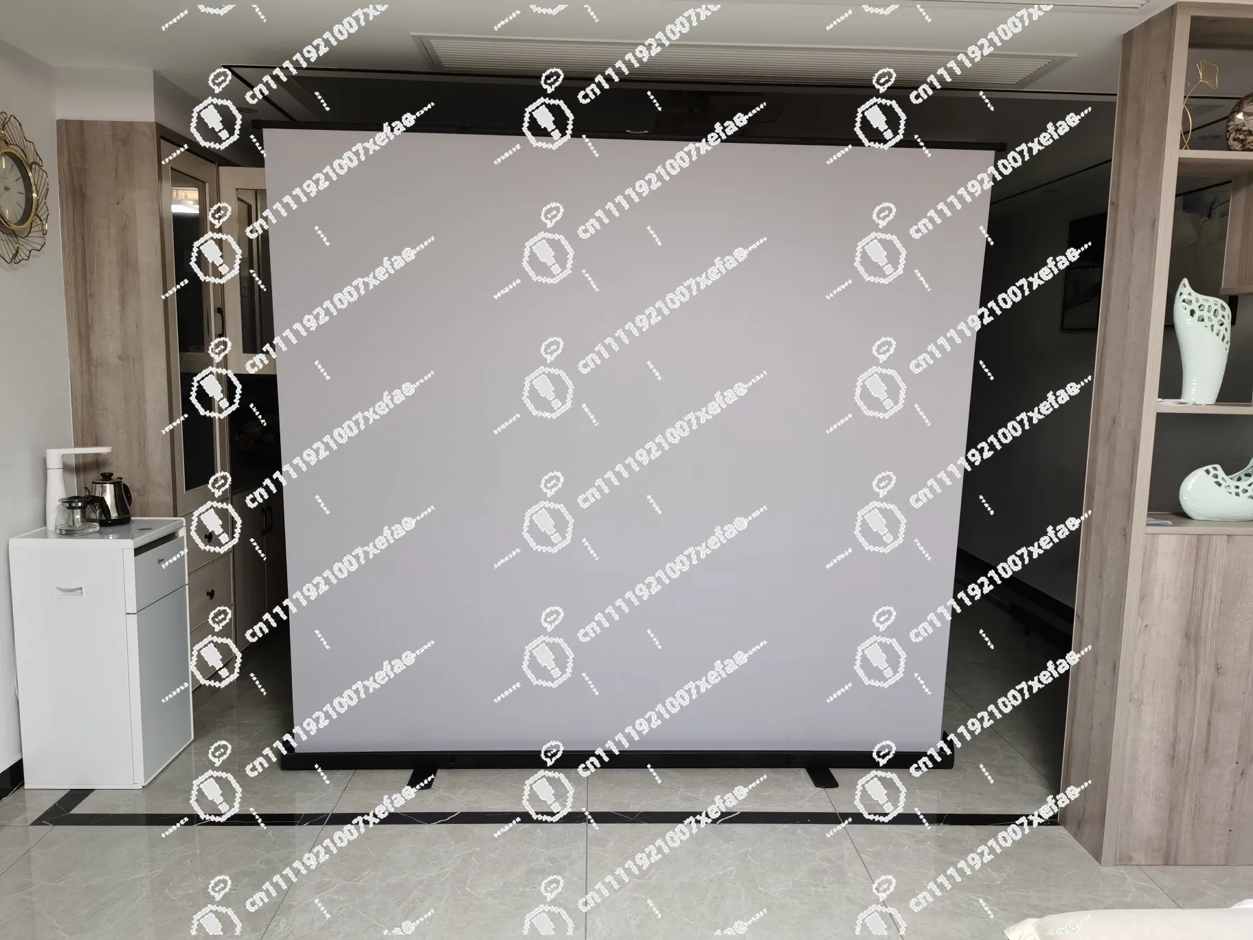 16:9 Conference and home office outdoor drop-down floor projector screen
