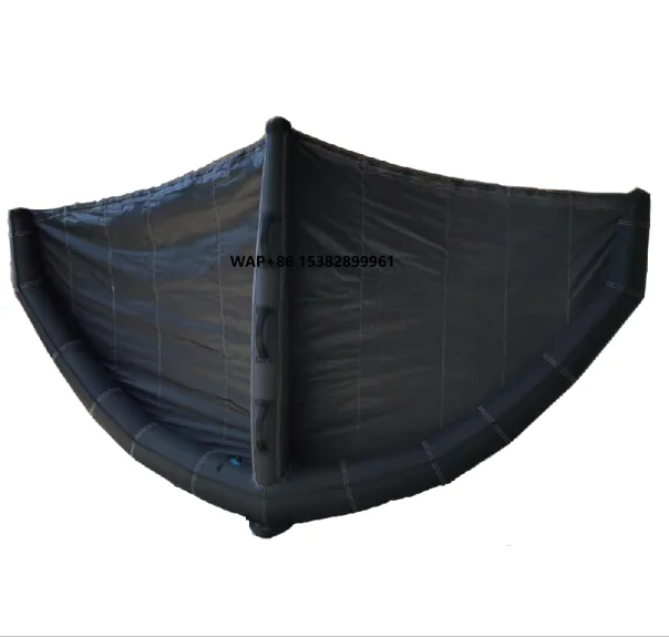 2020 New Design Factory Customized  Inflate Black Foil Surf Kite Wing for Foil Surfing 3M2