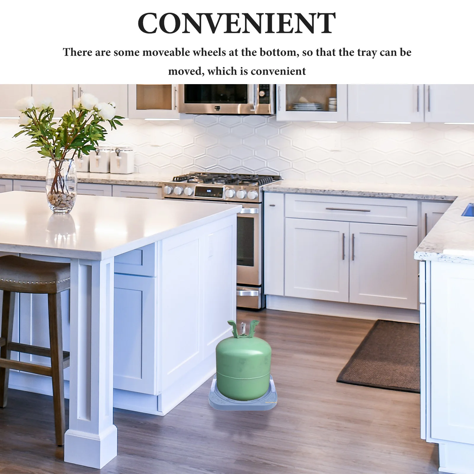 

Gas Tank Tray Heavy Duty Thickened Base With Movable Wheels Propane Cylinder Holder Storage Can Pallet For Kitchen