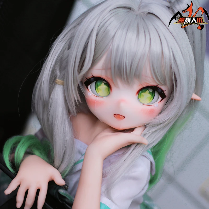 دمية MOZUDOL واقعية من السيليكون على شكل شخصية جينشين ناهيد ورقة صغيرة ناعمة حقيقية مع هيكل عظمي معدني مفاصل