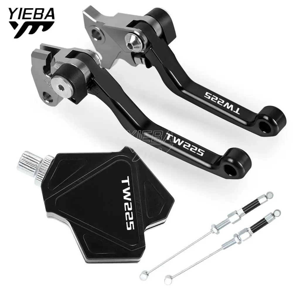 For YAMAHA TW225 TW 225 2002 2003 2004 2005-2017 Motorcycle Short Stunt Clutch Lever Easy Pull Cable System Brake Clutch Levers