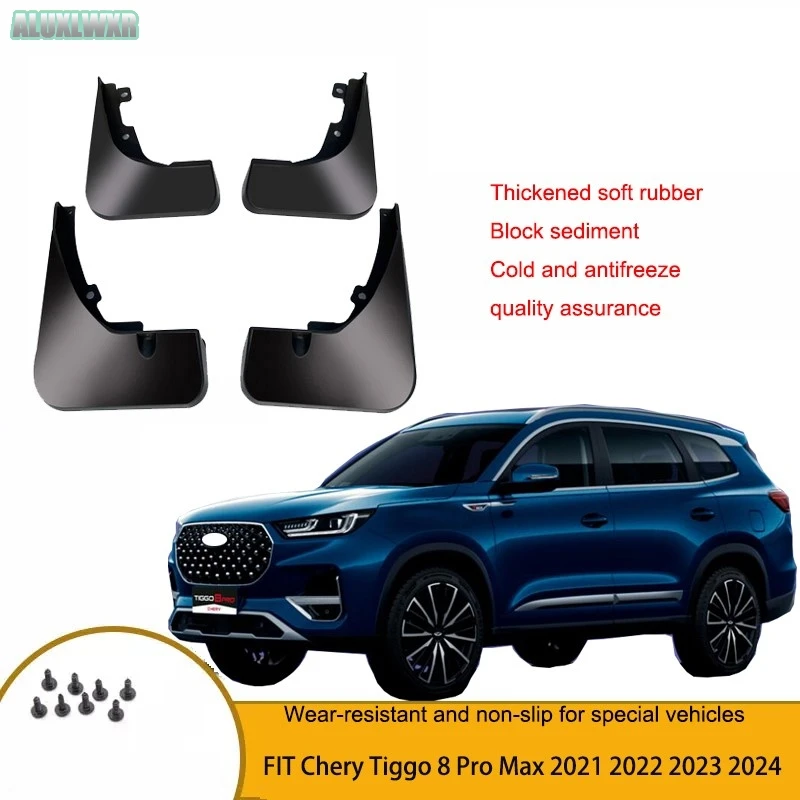 Mudguards Mud Flaps Splash Guards Fender Protector Cover Auto FIT For Chery Tiggo 8 Pro Max 2021 2022 2023 2024 Car Accessories