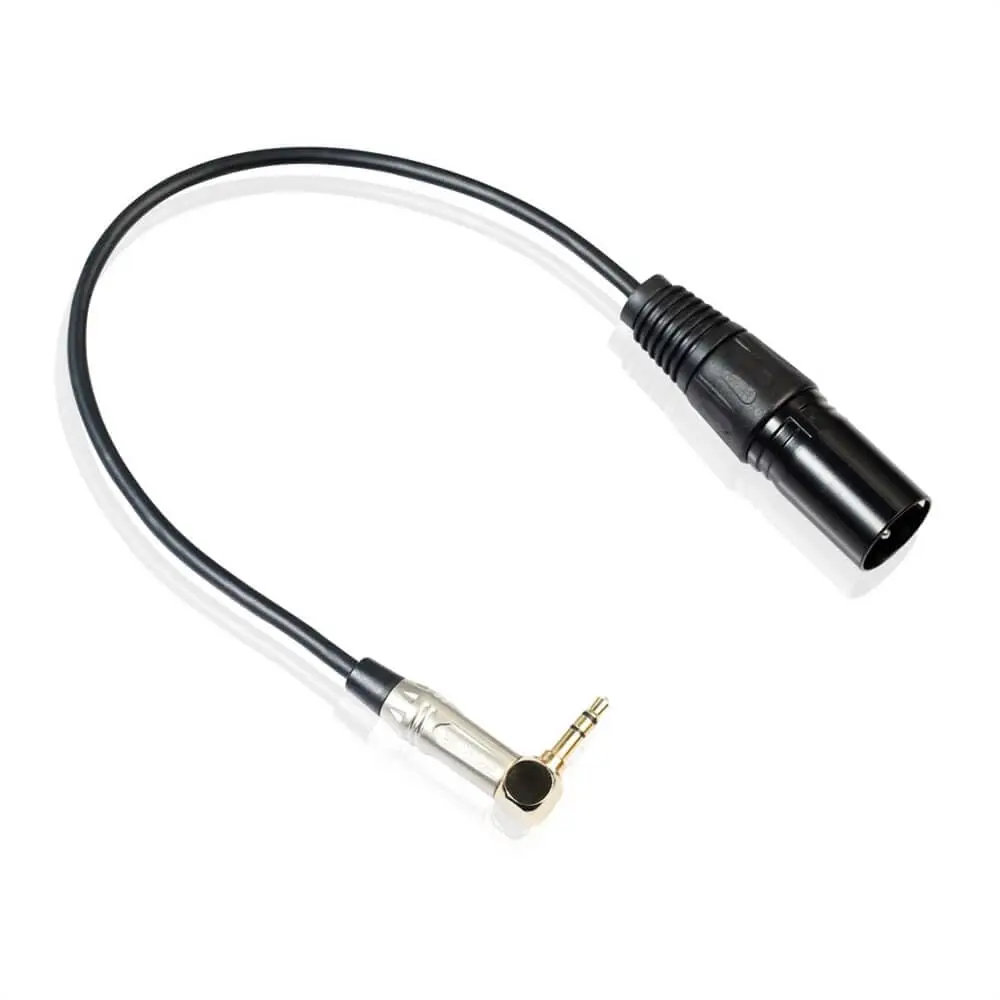 0.3M 90 Degree 3.5Mm Stereo TRS Male to XLR 3 Pin Male Audio Cable Microphone Extension Cable Wire Cord Audio Extension Cables